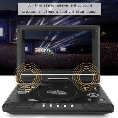 9.8 Inch Portable EVD Multimedia Player Play-watching Machine(US Plug) - Consumer Electronics by buy2fix | Online Shopping UK | buy2fix