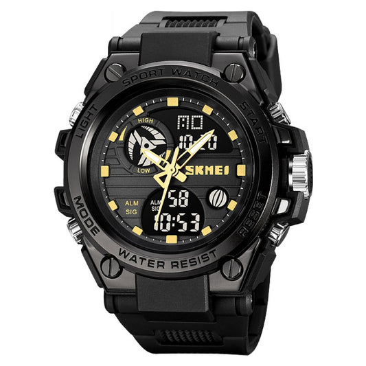 SKMEI 2031 Dual Movement Multifunctional Waterproof Outdoor Sports Watch(Black Gold) - Sport Watches by SKMEI | Online Shopping UK | buy2fix