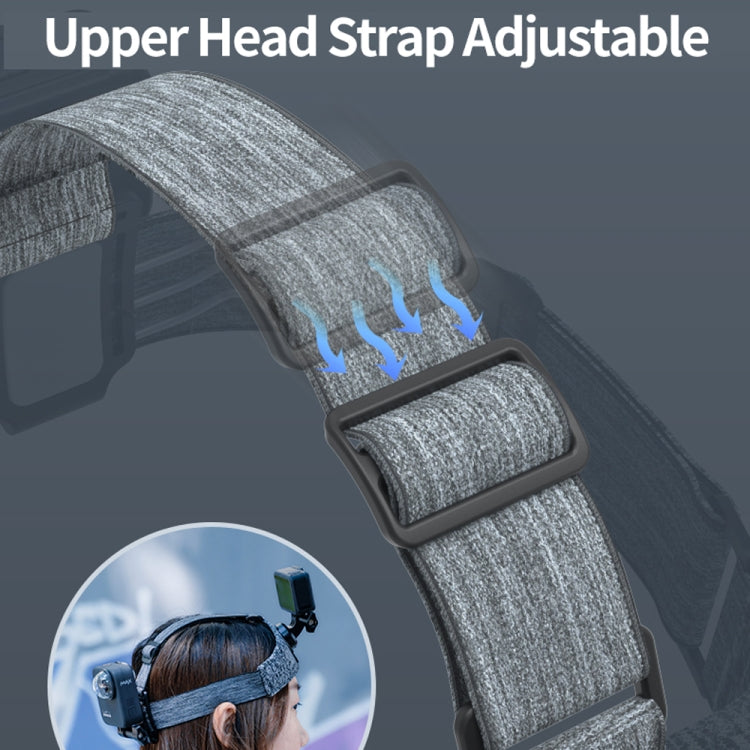 TELESIN Head Strap Double Mount Skidproof Multiangle Adjustment for Action Camera Accessories - DJI & GoPro Accessories by TELESIN | Online Shopping UK | buy2fix