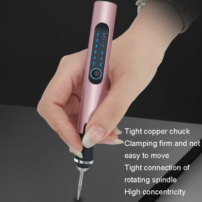 SNJ-3681 Mini Engraving Pen Wireless Polishing Electric Grinder, Style: Silver+Grinding Head+Cutting Blade+Carving Stencil - Abrasive Tools & Accessories by buy2fix | Online Shopping UK | buy2fix