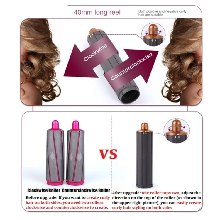 For Dyson Airwrap Hair Dryer HS01 / HS05 / HD08 18.6 x 4cm Upgraded Long Curling Barrels Nozzle With Long Adapter Rose Red -  by buy2fix | Online Shopping UK | buy2fix