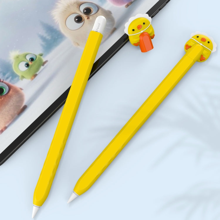 For Apple Pencil 2 AhaStyle PT-LC129 Pen Case Cartoon Silicone Protective Case(Spacecraft) - Pencil Accessories by AhaStyle | Online Shopping UK | buy2fix