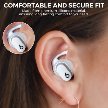 For Beats Studio Buds AhaStyle PT172 Earphone Silicone Ear Caps, Style: Earcap x 3+Case (White) - Anti-dust & Ear Caps by AhaStyle | Online Shopping UK | buy2fix