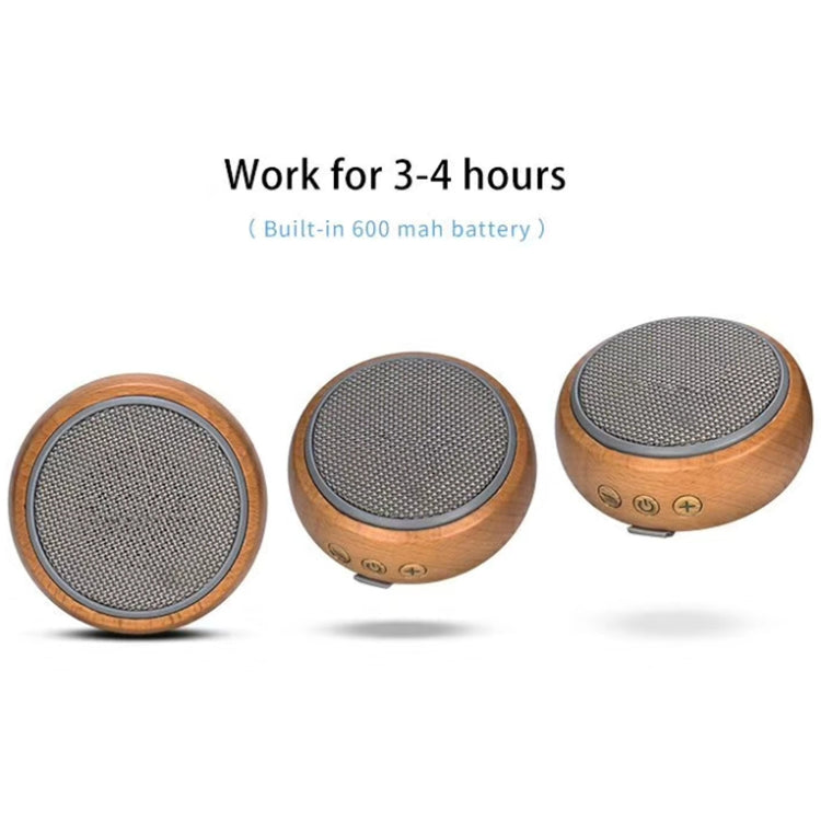 BT810 Small Outdoor Portable Wooden Bluetooth Speaker Support TF Card & 3.5mm AUX(Black) - Mini Speaker by buy2fix | Online Shopping UK | buy2fix