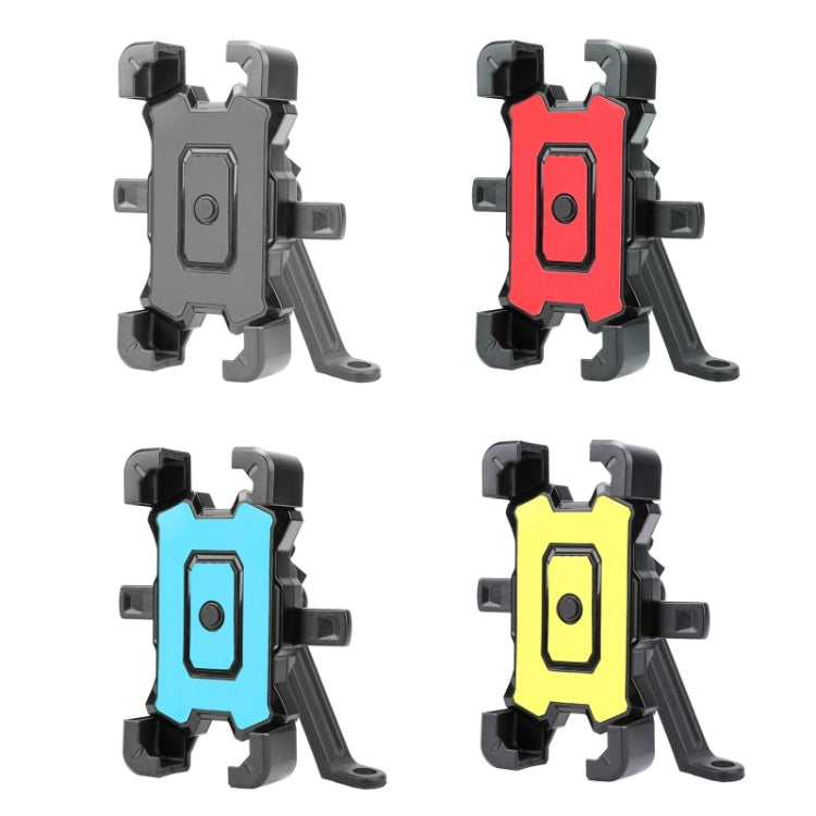 Electric Bike Motorcycle Bicycle Riding Shockproof Navigation Bracket, Color: Yellow For Rearview Mirror - Holders by buy2fix | Online Shopping UK | buy2fix