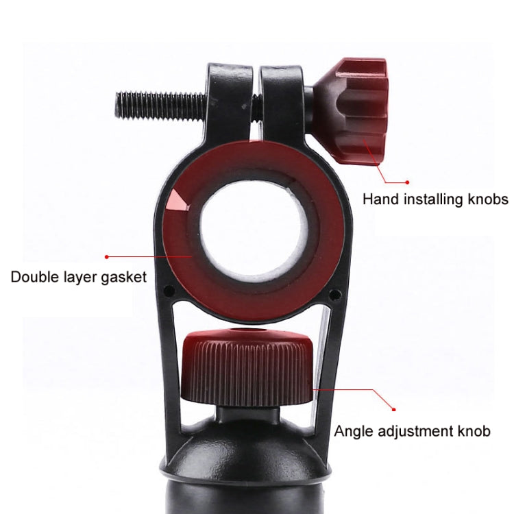 Electric Bike Motorcycle Bicycle Riding Shockproof Navigation Bracket, Color: Red For Rearview Mirror - Holders by buy2fix | Online Shopping UK | buy2fix