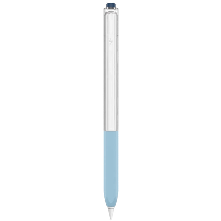 For Apple Pencil 2 AhaStyle PT-LC05 Jelly Style Translucent Silicone Protective Pen Case(Blue) - Pencil Accessories by AhaStyle | Online Shopping UK | buy2fix