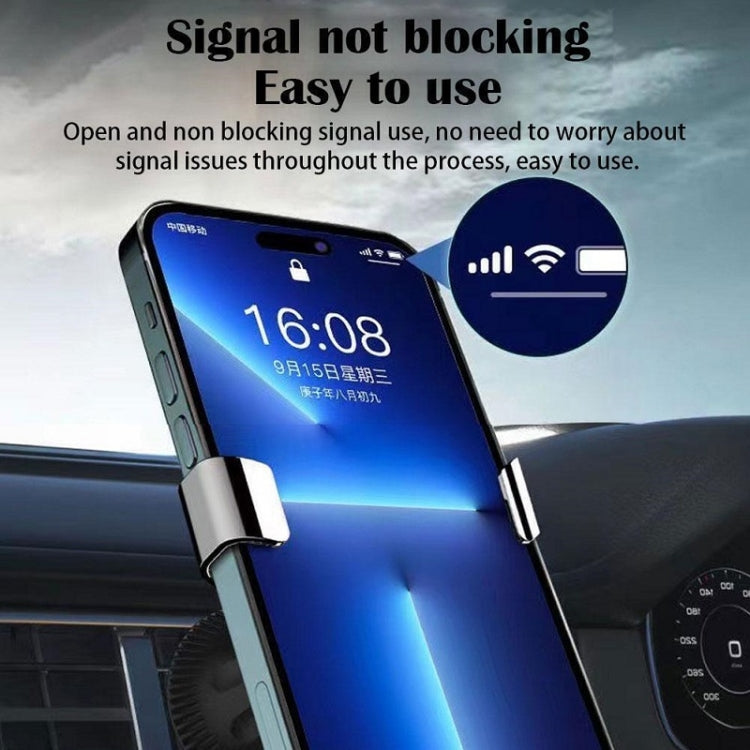 Gravity Navigation Car Air Outlet Triangular Mobile Phone Holder(Golden) - Car Holders by buy2fix | Online Shopping UK | buy2fix