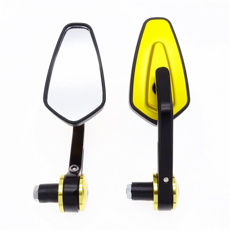 Motorcycle Handle All Aluminum Cherry Rearview Mirror(Gold) - Side Mirrors by buy2fix | Online Shopping UK | buy2fix