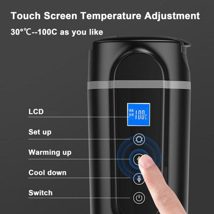 SUITU  HQ-3900 24V/12V Car/Truck Heated Coffee Mug Smart Mug,Spec: Large Screen Black - Heating Cups by SUITU | Online Shopping UK | buy2fix