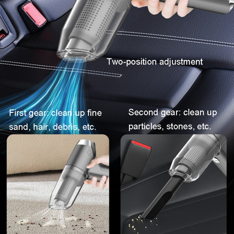 SUITU ST-6671 Wireless Car Vacuum Cleaner Small Handheld Blowing and Suction Dual Use, Style: Basic Model Black+Floor Brush - Vacuum Cleaner by SUITU | Online Shopping UK | buy2fix