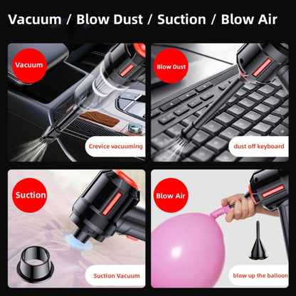 SUITU  ST-6629 3 In 1 5500pa Car Wireless Vacuum Cleaner Blowing Suction And Pumping 3 Modes Black -Seat Charge - Vacuum Cleaner by SUITU | Online Shopping UK | buy2fix