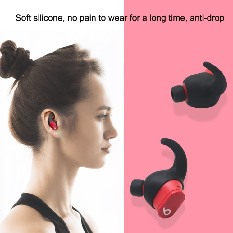 For Beats Studio Buds 2pairs Wireless Bluetooth Earphone Silicone Non-slip Ear Caps(Black) - Anti-dust & Ear Caps by buy2fix | Online Shopping UK | buy2fix