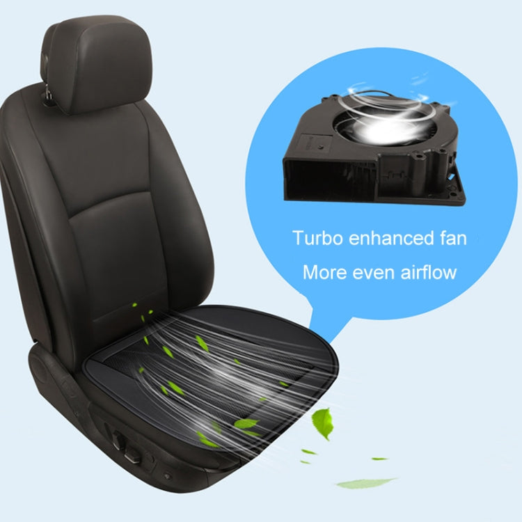 Summer Ventilation Refrigeration USB Car Seat Cushion(Black) - Seat Accessories by buy2fix | Online Shopping UK | buy2fix