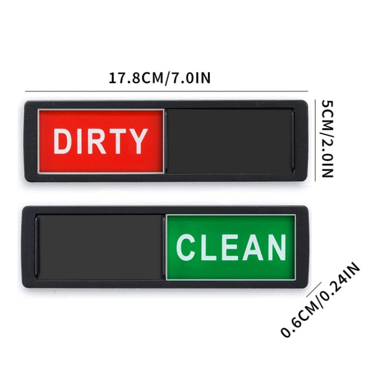 Dishwasher Magnet Clean Dirty Sign Double-Sided Refrigerator Magnet(Silver Lace White Gray) - Dish Washers & Accessories by buy2fix | Online Shopping UK | buy2fix