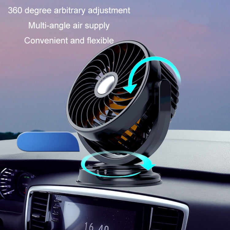 F611 Rotatable Multi-angle Air Supply Car Silent Fan(24V Cigarette Lighter) - Heating & Fans by buy2fix | Online Shopping UK | buy2fix