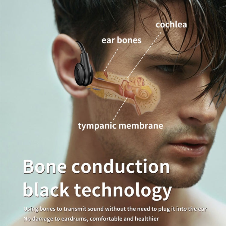 M2 Bone Conduction Earphones Running Stereo To Ear Bluetooth Earphones(Black + Red) - Neck-mounted Earphone by buy2fix | Online Shopping UK | buy2fix