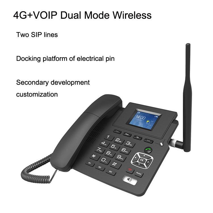 P03 4G+VOIP Dual Mode Wireless Fixed Line SIP Network Phone IP Enterprise Office Phone Wireless Landline - Smart Rings / Smart Telephones by buy2fix | Online Shopping UK | buy2fix