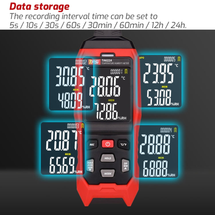 TASI TA622B USB Computer Connection Temperature Humidity Meter Digital Dew Point Thermometer - Thermostat & Thermometer by TASI | Online Shopping UK | buy2fix