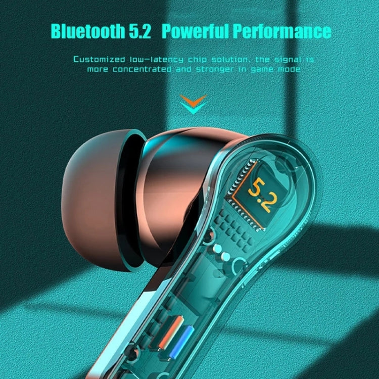 N35 TWS Colorful Light In-Ear Low Latency Wireless Bluetooth Game Earphones, Style: Digital Display - TWS Earphone by buy2fix | Online Shopping UK | buy2fix