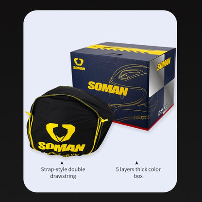 SOMAN Four Seasons Full Cover Motorcycle Helmet, Size: M(Cheetah Print Black) - Helmets by SOMAN | Online Shopping UK | buy2fix