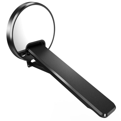 Aluminum Alloy Mobile Phone Bracket Ultra-thin Rotating Back Stick Lollipop Mirror Bracket(Black) - Desktop Holder by buy2fix | Online Shopping UK | buy2fix