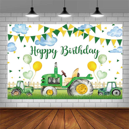 180x110cm  Farm Tractor Photography Backdrop Cloth Birthday Party Decoration Supplies -  by buy2fix | Online Shopping UK | buy2fix