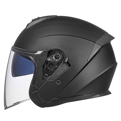 GXT Electric Vehicle Four Seasons Sun Protection & Windshield Double Lens Helmet, Size: M(Matt Black) - Helmets by GXT | Online Shopping UK | buy2fix