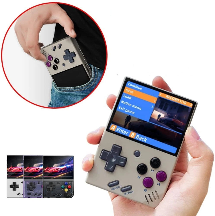 Miyoo Mini Plus 3.5 Inch IPS Screen Retro Handheld Game Console 64GB 15K Games(Transparent Black) - Pocket Console by buy2fix | Online Shopping UK | buy2fix