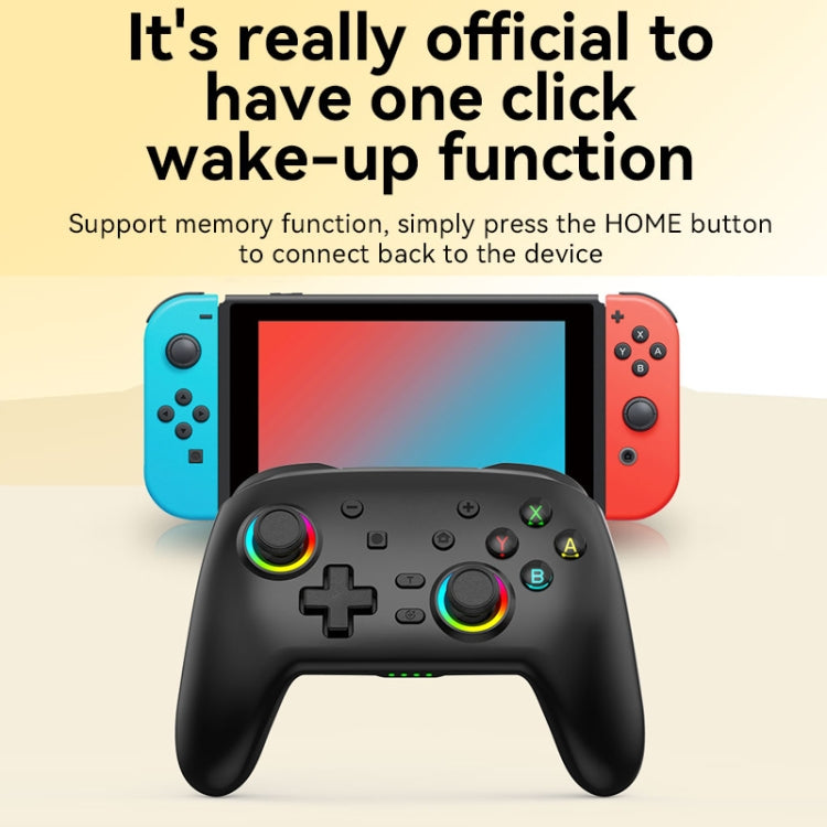 Wireless Bluetooth Somatosensory Vibration Gamepad for Nintendo Switch/Switch PRO, Color: Black Gold - Gamepads by buy2fix | Online Shopping UK | buy2fix