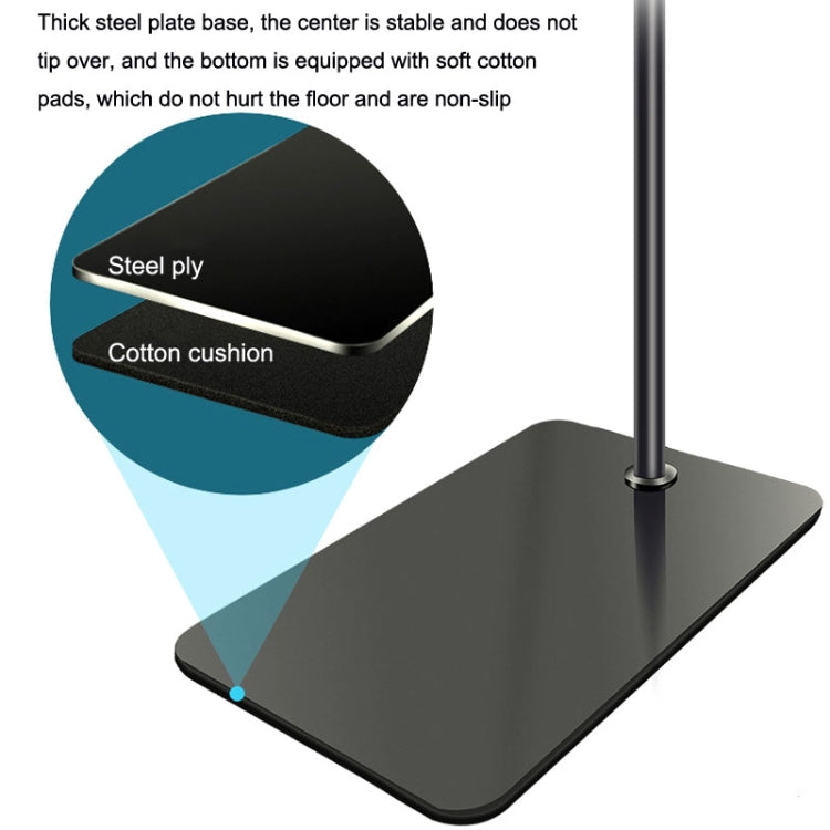 175cm Mobile Phone Tablet Live Broadcast Bedside Lifting Bracket Telescopic Cantilever Model (Black) - Lazy Bracket by buy2fix | Online Shopping UK | buy2fix
