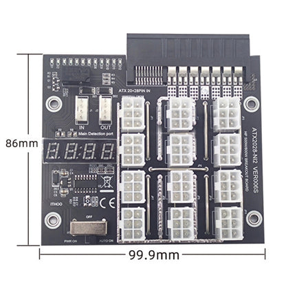 2200W To 6P Graphics Card Power Board For HP Server Power Supply(Black) - Card Adapter by buy2fix | Online Shopping UK | buy2fix