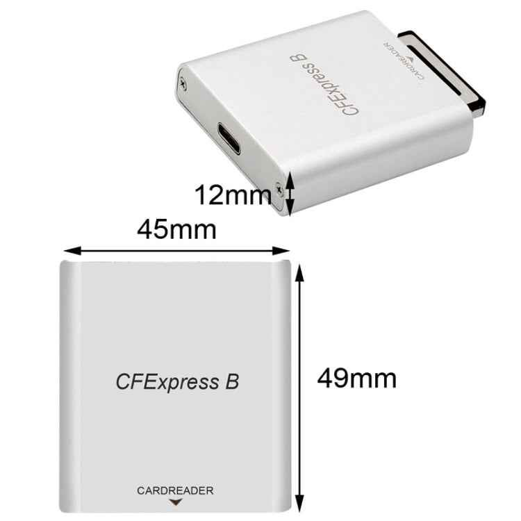 10G High Speed USB3.2 Z6/Z7 1DX3 Wiring CFEXPRESS Card Reader With Double Line -  by buy2fix | Online Shopping UK | buy2fix