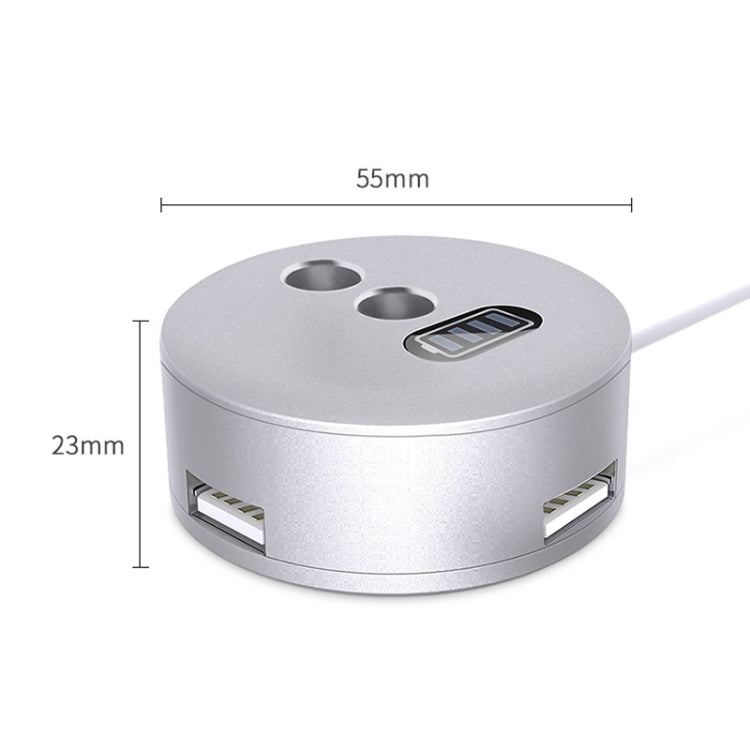 For Apple Pencil 1 3 USB Port Charging Aluminum Base(Silver) - Pencil Accessories by buy2fix | Online Shopping UK | buy2fix