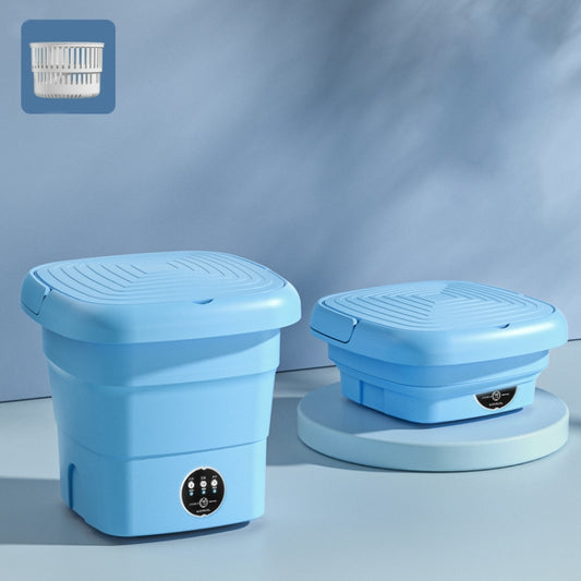4.5L Mini Portable Folding Household Washing Machine Underwear Washer, Color: Lake Blue(EU Plug) - Washing Machines & Accessories by buy2fix | Online Shopping UK | buy2fix