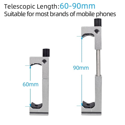 XILETU XJ-8 Aluminum Alloy Camera Head Tripod Mobile Phone Clip(Red) - Other Accessories by XILETU | Online Shopping UK | buy2fix