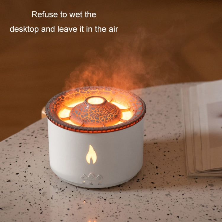 Volcanic Essential Oil Aroma Diffuser Ultrasonic Air Humidifier, Model: Two-color Remote Control(EU Plug) - Air Purifiers & Accessories by buy2fix | Online Shopping UK | buy2fix