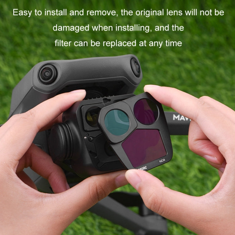 For DJI MAVIC 3PRO BRDRC Filter Accessories, Style: 2pcs/set Adjustable VND2-5+Adjustable VND6-9 - Mavic Lens Filter by BRDRC | Online Shopping UK | buy2fix