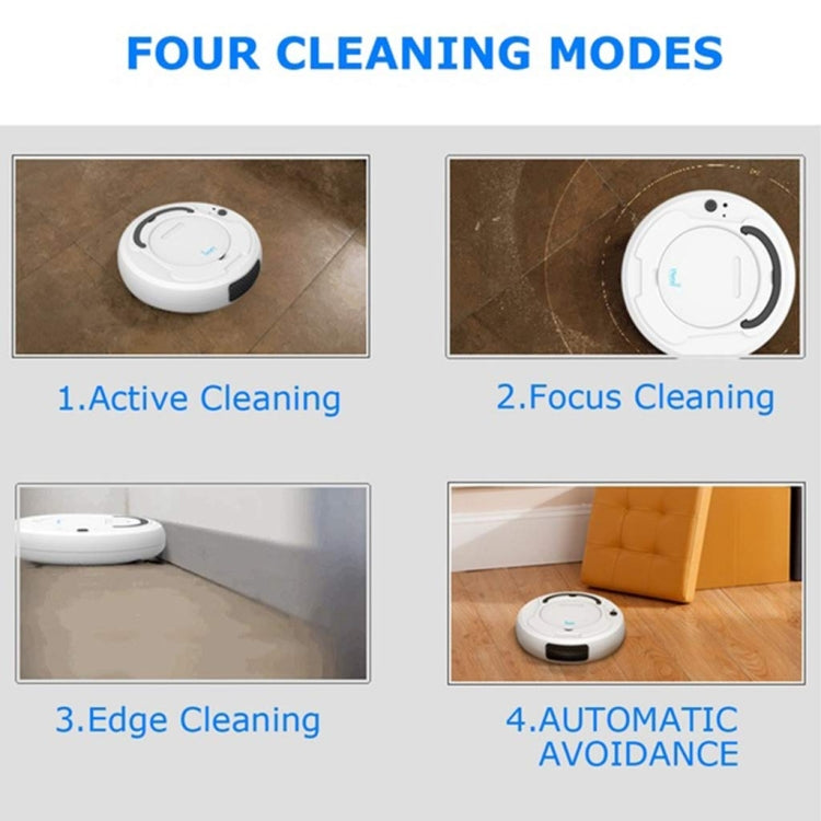 3-in-1 1800pa Smart Cleaning Robot Rechargeable Auto Robotic Vacuum Dry Wet Mopping Cleaner(Gray) - Robot Vacuum Cleaner by buy2fix | Online Shopping UK | buy2fix