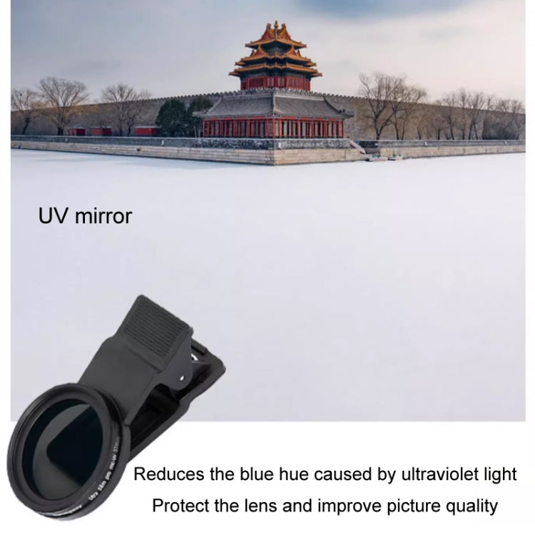 Walkingway Soft Light Misty Mirror Phone Macro Filter, Diameter: 52mm Adjustable Light Reducing Filter ND2-4005 - Macro & Wide-angle by Walkingway | Online Shopping UK | buy2fix