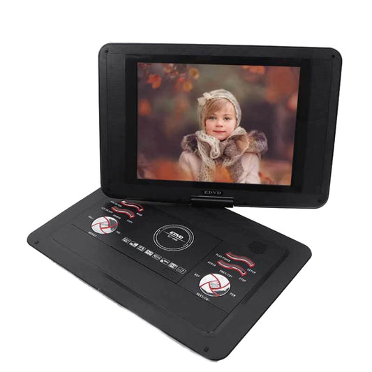 14.1-Inch Screen Portable DVD Player Support USB/SD/AV Input With Gamepad(EU Plug) - DVD & LCD Player by buy2fix | Online Shopping UK | buy2fix