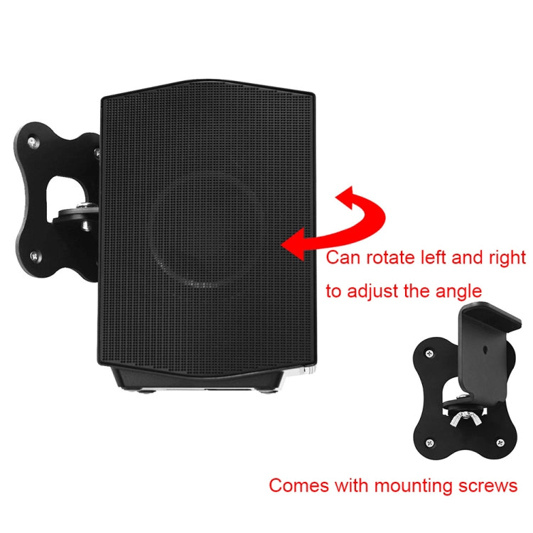For Samsung HW-Q990B Home Bluetooth Speaker Metal Wall Mount Bracket(Black) - Speaker Bracket by buy2fix | Online Shopping UK | buy2fix