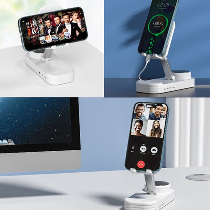 2-in-1 Desktop Bluetooth Speaker Stand Mobile Phone Tablet Holder(Black) - Desktop Holder by buy2fix | Online Shopping UK | buy2fix