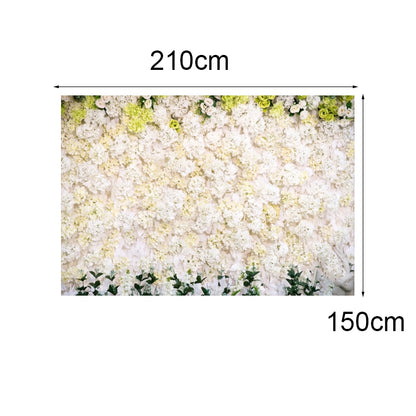 2.1 X 1.5m Festive Photography Backdrop 3D Wedding Flower Wall Hanging Cloth, Style: C-1886 - Valentines Day by buy2fix | Online Shopping UK | buy2fix