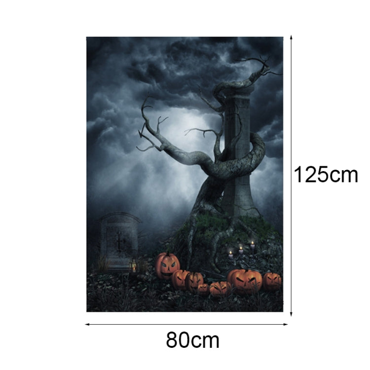 1.25x0.8m Holiday Party Photography Background Halloween Decoration Hanging Cloth, Style: WS-203 - Cartoon by buy2fix | Online Shopping UK | buy2fix