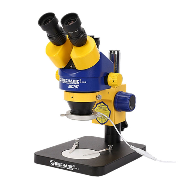 MECHANIC MC-75TB1 Trinocular Stereo Microscope Industrial Grade Can Connect To HD Display - Digital Microscope by MECHANIC | Online Shopping UK | buy2fix