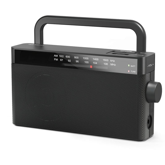 AM/FM Radio Small Walkman With 3.5mm Headphone Jack(Black) - Radio Player by buy2fix | Online Shopping UK | buy2fix