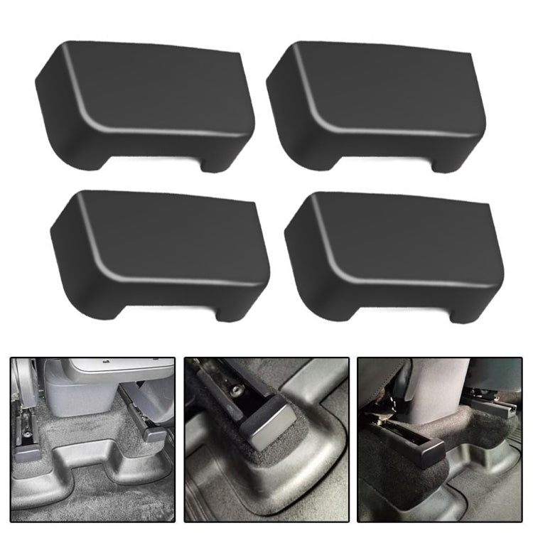 4pcs /Set For Tesla Model Y / 3 Seat Slide Anti Kick Plug Pulley Protective Cover Interior Modification Accessories - Seat Accessories by buy2fix | Online Shopping UK | buy2fix