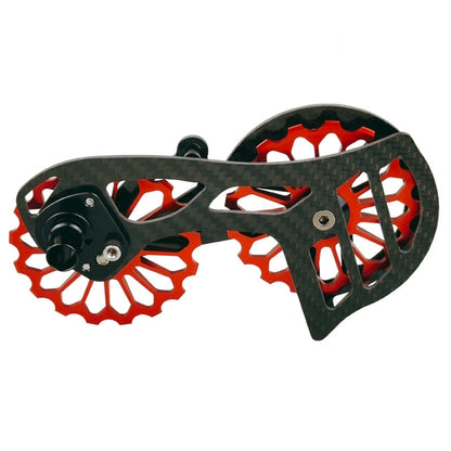 Carbon Fiber Guide Wheel For Road Bike Bicycle Bearing Rear Derailleur Guide Wheel Parts, Model Number: SD2 Red - Guide wheels by BIKERSAY | Online Shopping UK | buy2fix