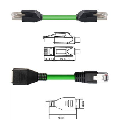 30m CAT6 Double Shielded Gigabit Industrial Cable Vibration-Resistant And Highly Flexible Drag Chain Cable - Lan Cable and Tools by buy2fix | Online Shopping UK | buy2fix